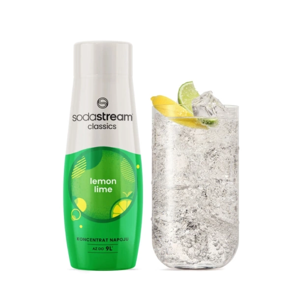 Sodadrinks Lemon Lime 440 ml in glass